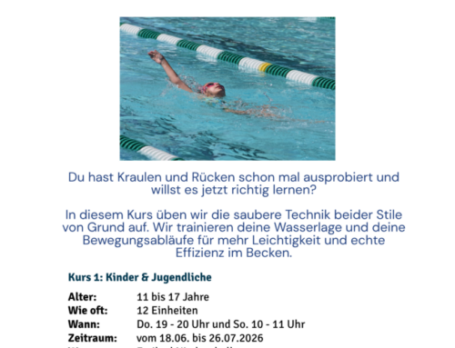 Neu im TSV : Schwimmkurse für Kinder und Erwachsene